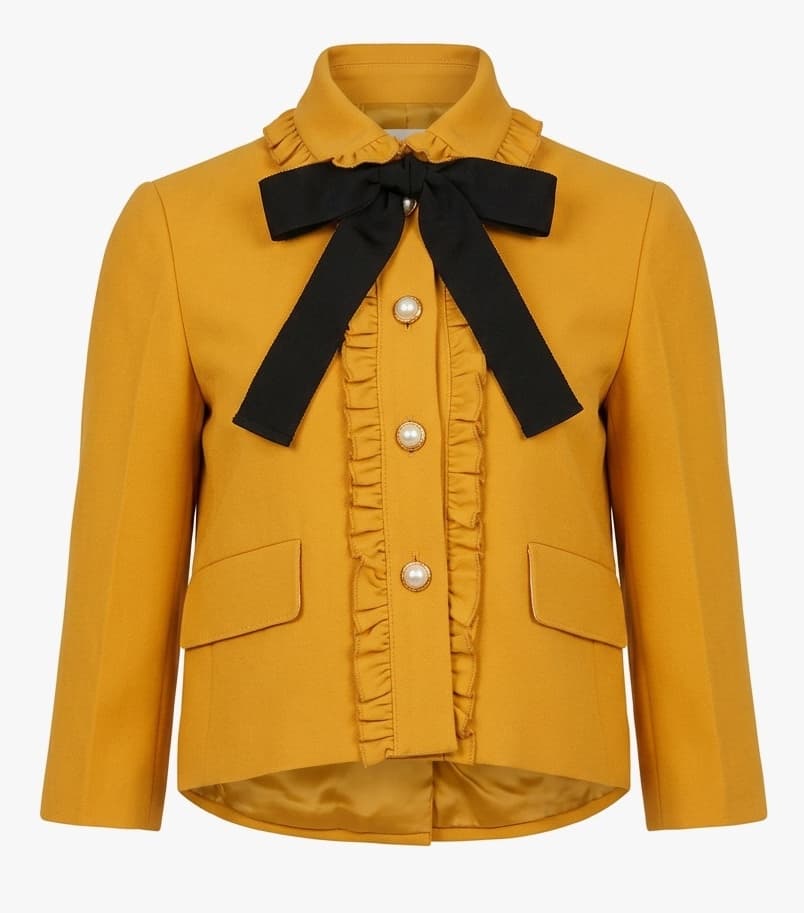 Gucci 2016 Ruffle Trimmed Casual Jacket