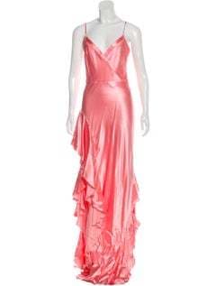Gucci Silk Ruffle Gown Dress