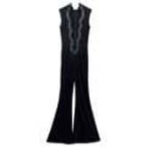 Escada Black Lace Up Front Jumpsuit — image 1