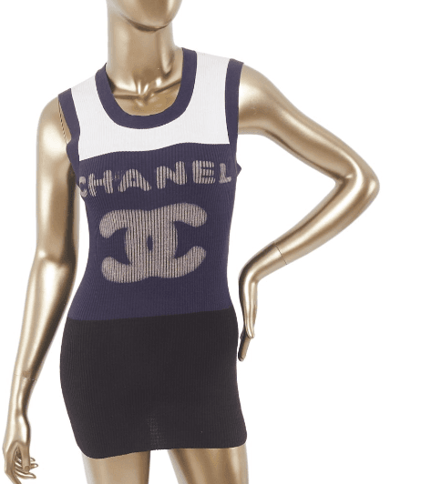 Chanel Vintage Knit Mini Dress
