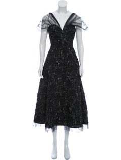 Rochas Sleeveless Evening Dress