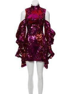 Halpern Sequin Cocktail Dress