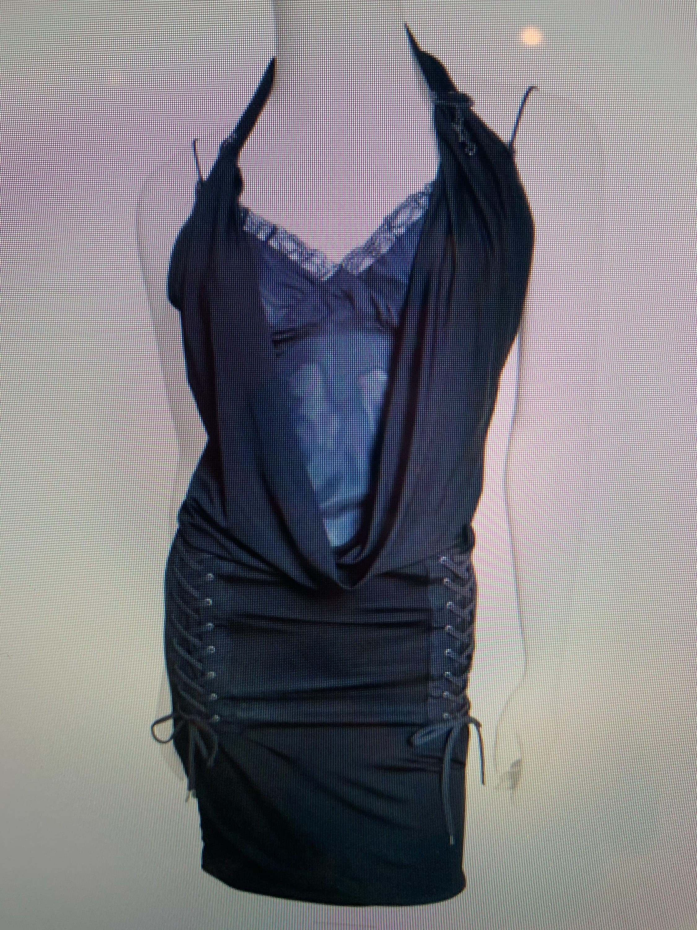 Christian Dior By John Galliano Vintage S/s 2004 Black Dress