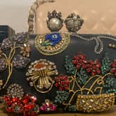 Alexander Mcqueen Black Embellished Clutch — image 2