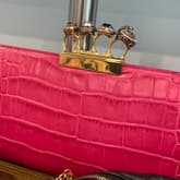 Alexander Mcqueen Pink Envelope Clutch — image 1