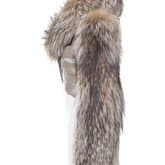 Hakaan Fur-trimmed Leather Jacket — image 2