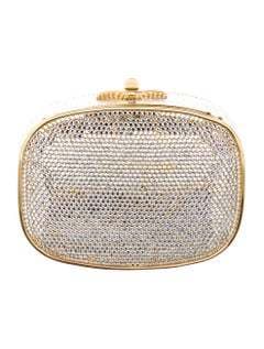 Judith Leiber Crystal-embellished Box Clutch