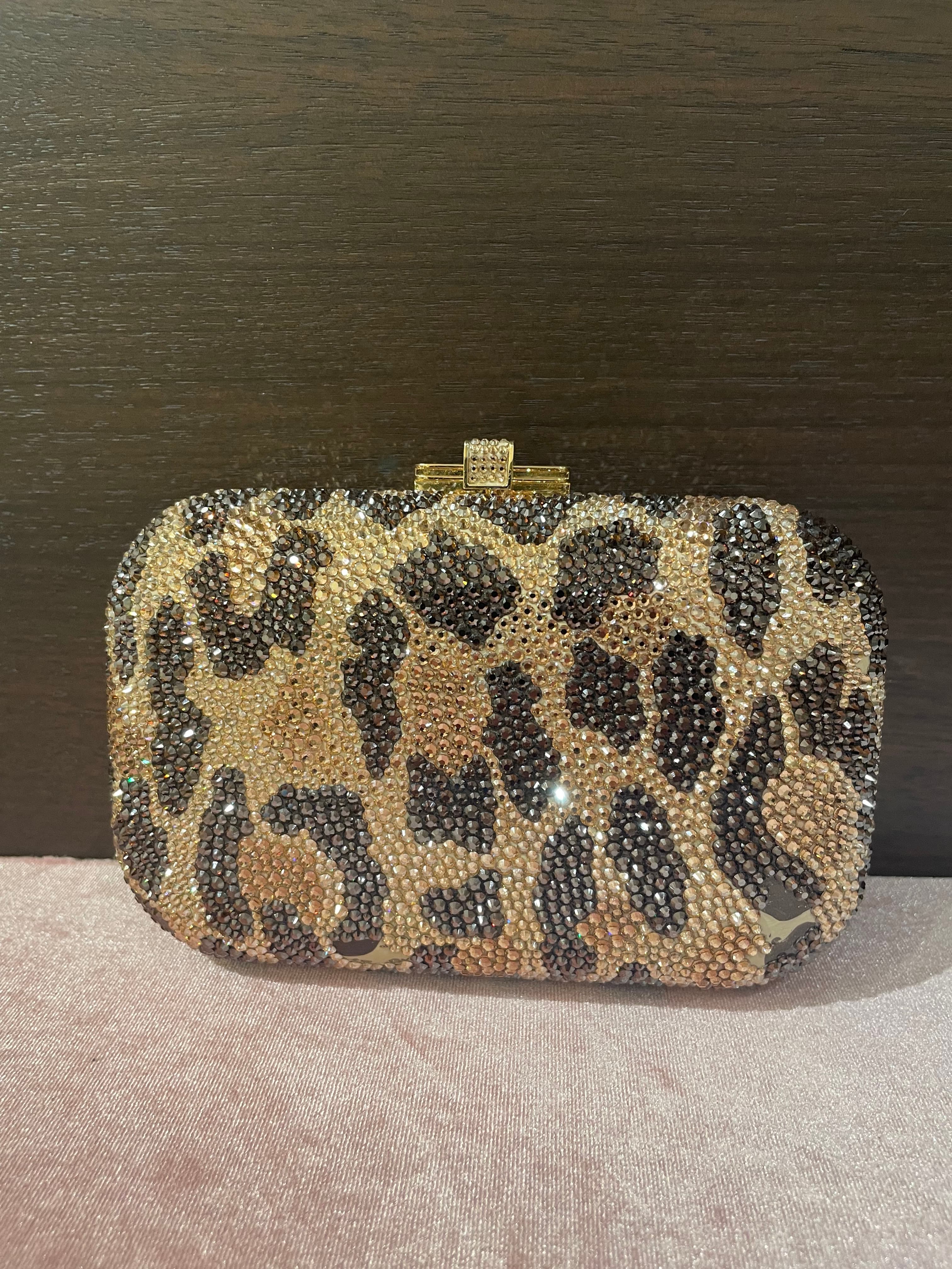 Judith Leiber Animal Swarovski Box Clutch