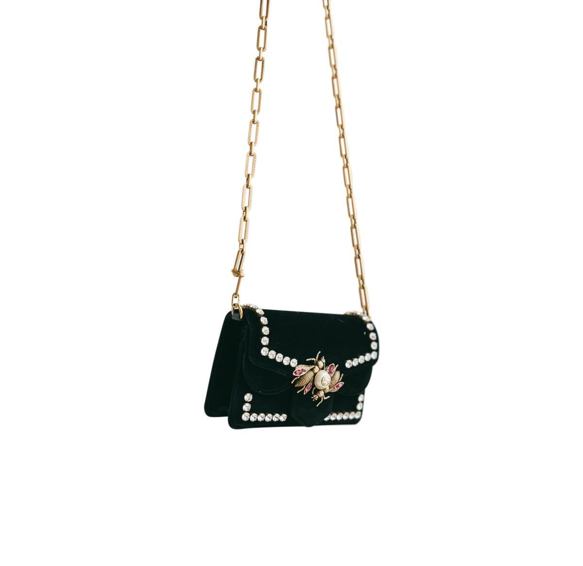 Gucci Black Velvet Bag