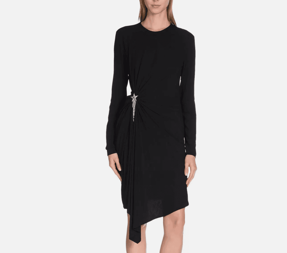 Saint Laurent Jersey Dress With Star