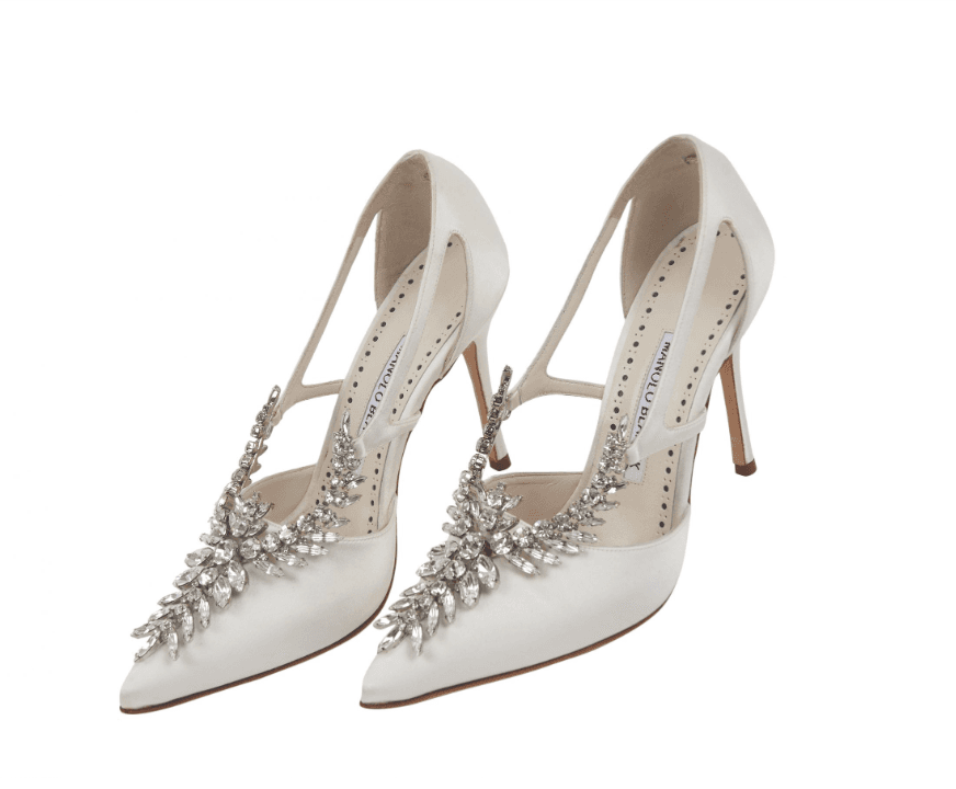 Manolo Blahnik White Pumps
