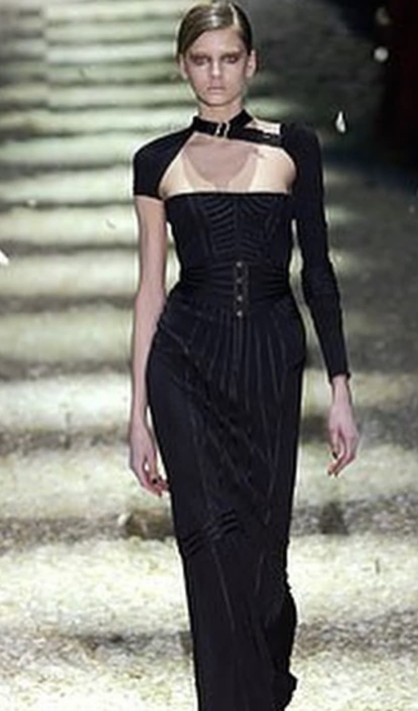 Vintage Gucci Corset One-sleeve Gown