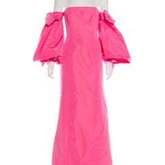 Carolina Herrera Long Sleeve Strapless Gown — image 1