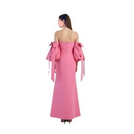 Carolina Herrera Long Sleeve Strapless Gown — image 5