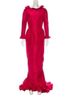 Oscar De La Renta Vintage Satin Gown