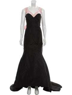 Oscar De La Renta Silk Sleeveless Gown