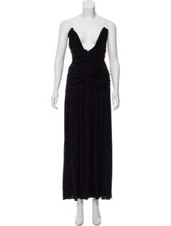 Fendi Strapless Black Gown