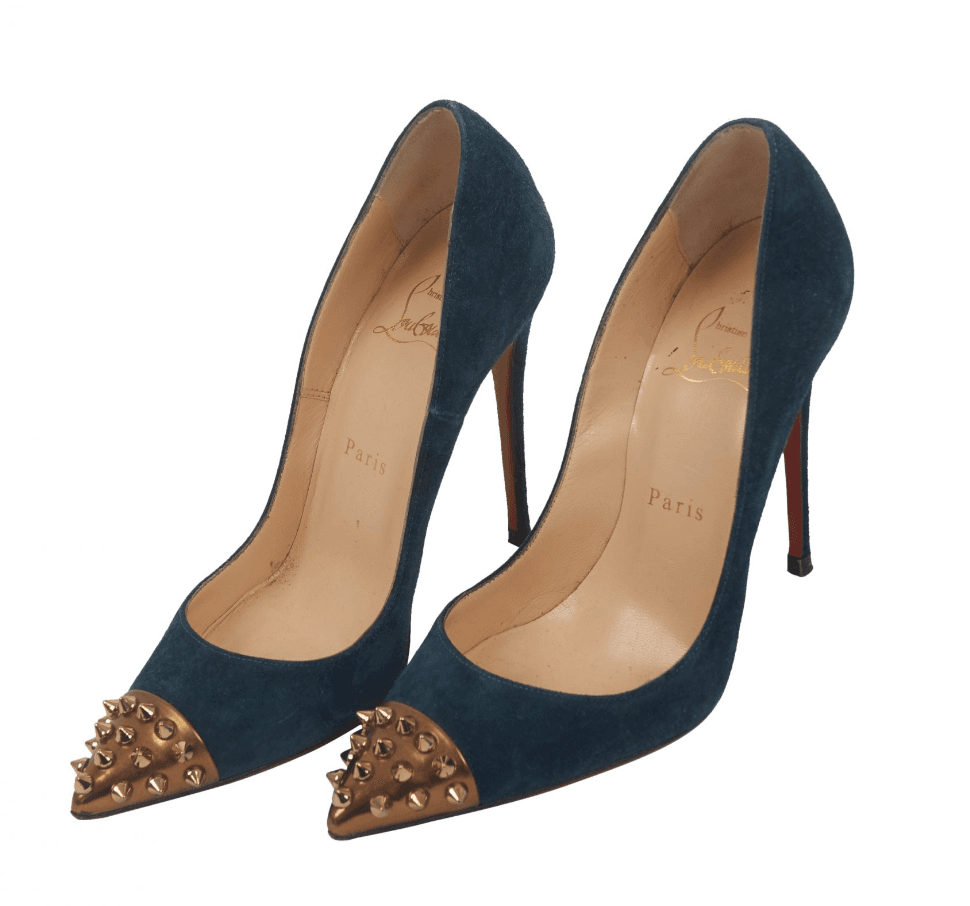 Christian Louboutin W/ Gold Studs On Toe