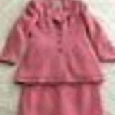 Chanel Womens Suit - Vintage Pink 2-pc Jacket Skirt Suit Set — image 3