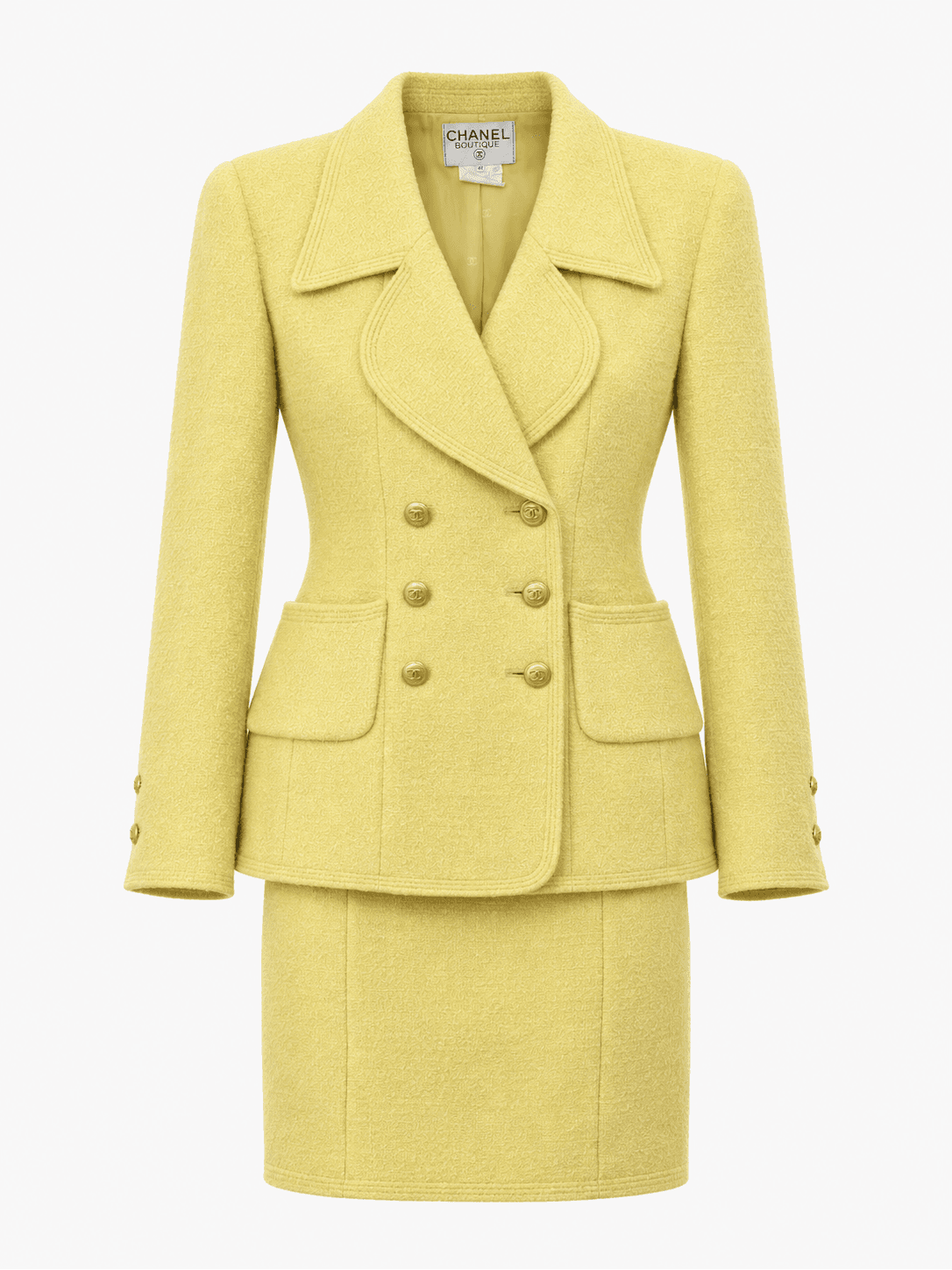Chanel Cruise 1996 Vintage Wool Tweed Skirt Suit