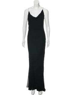 Vera Wang Cowl-neck Gown
