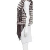 CAVALLI FRINGE-TRIMMED FUR VEST — image 2