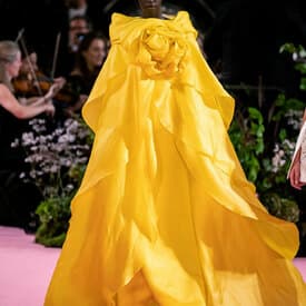 Richard Quinn Rosette Detail Layered Satin Gown — image 2