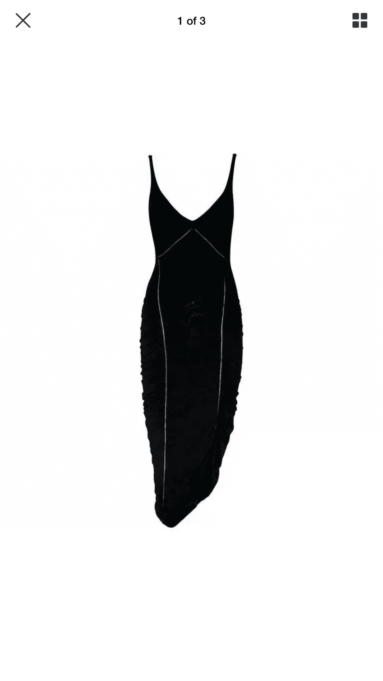 Gucci Plunging Black Bodycon Dress