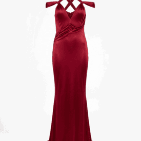 Gucci Tom Ford Fw 2003 Silk Criss-cross Gown — image 3