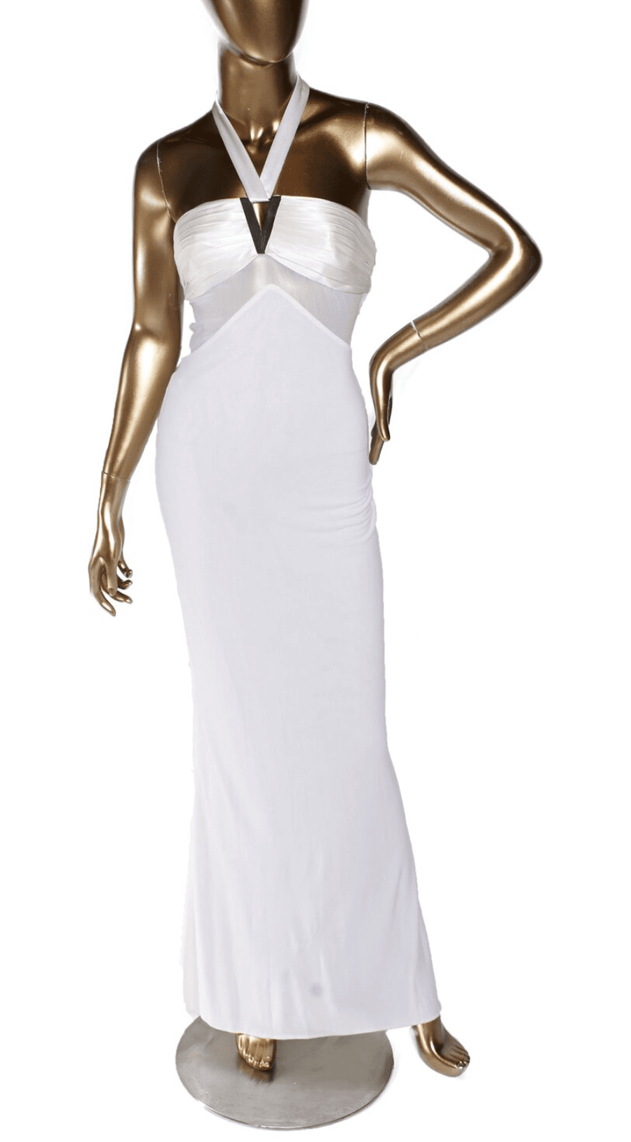 Gianni Versace White And Mesh Vintage Dress