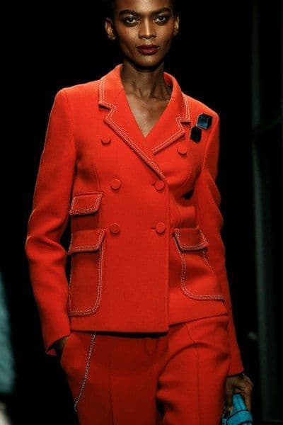 Bottega Veneta Orange Suit Set