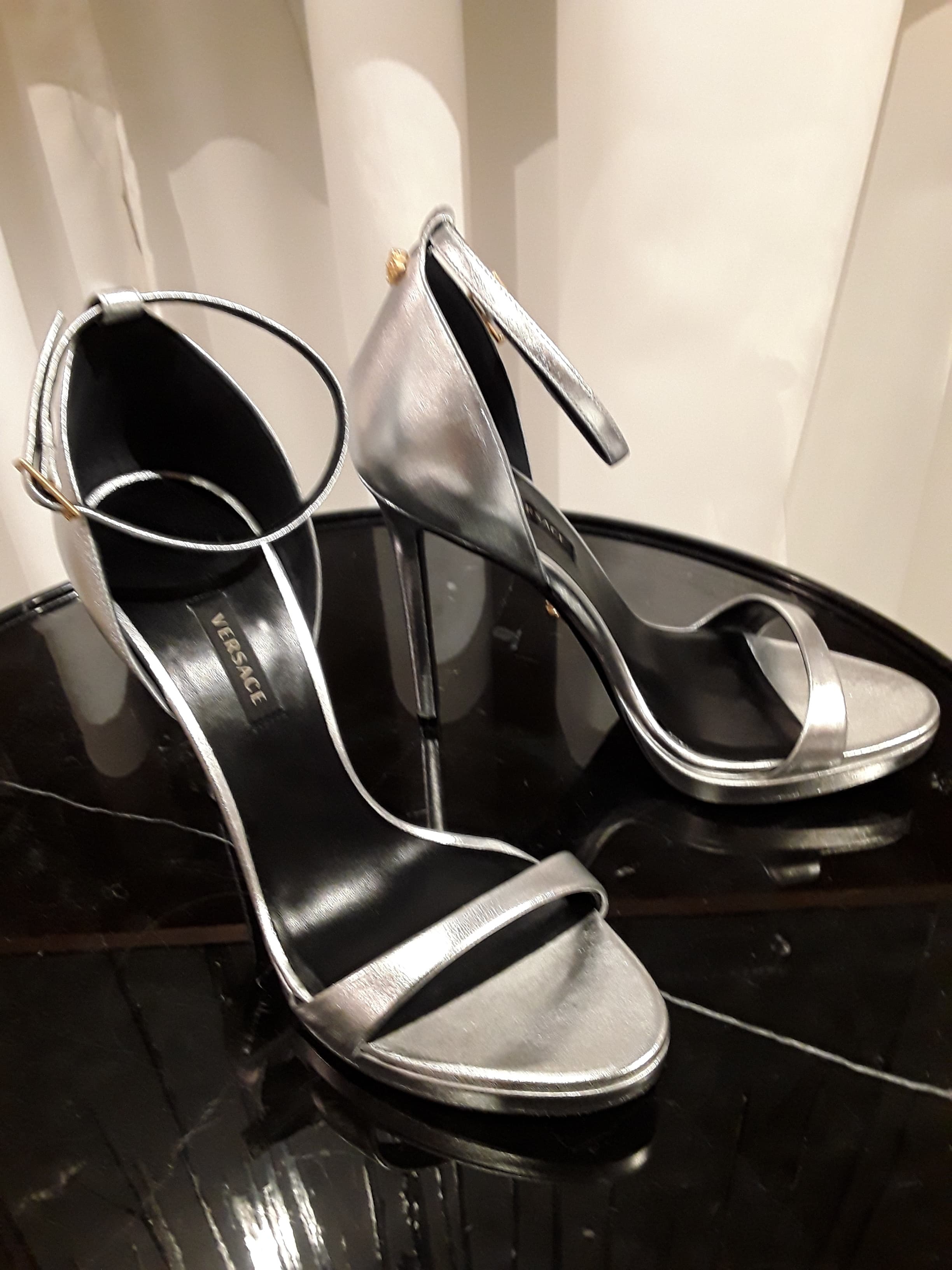 Versace Platform Sandal Silver
