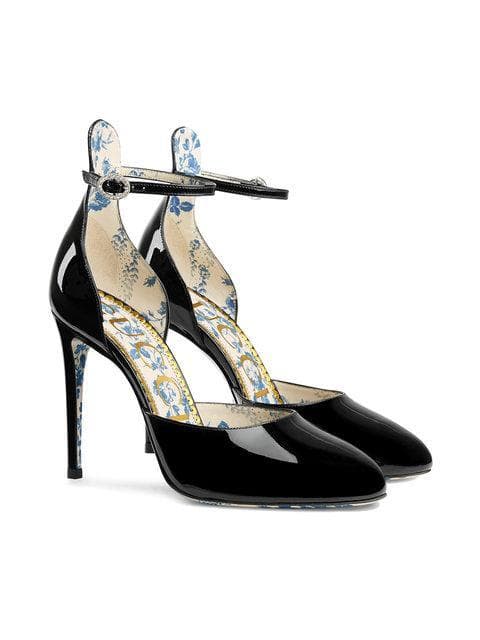 Gucci Patent Leather Pumps In Black