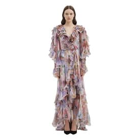 Marc Jacobs Ruffled Floral-print Silk Wrap Dress — image 2
