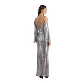 Jenny Packham Sequin Cold Shoulder Dress — image 5