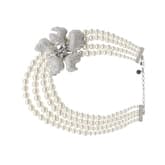 Givenchy Pearl Necklace With Embellished Flower Detail — image 1
