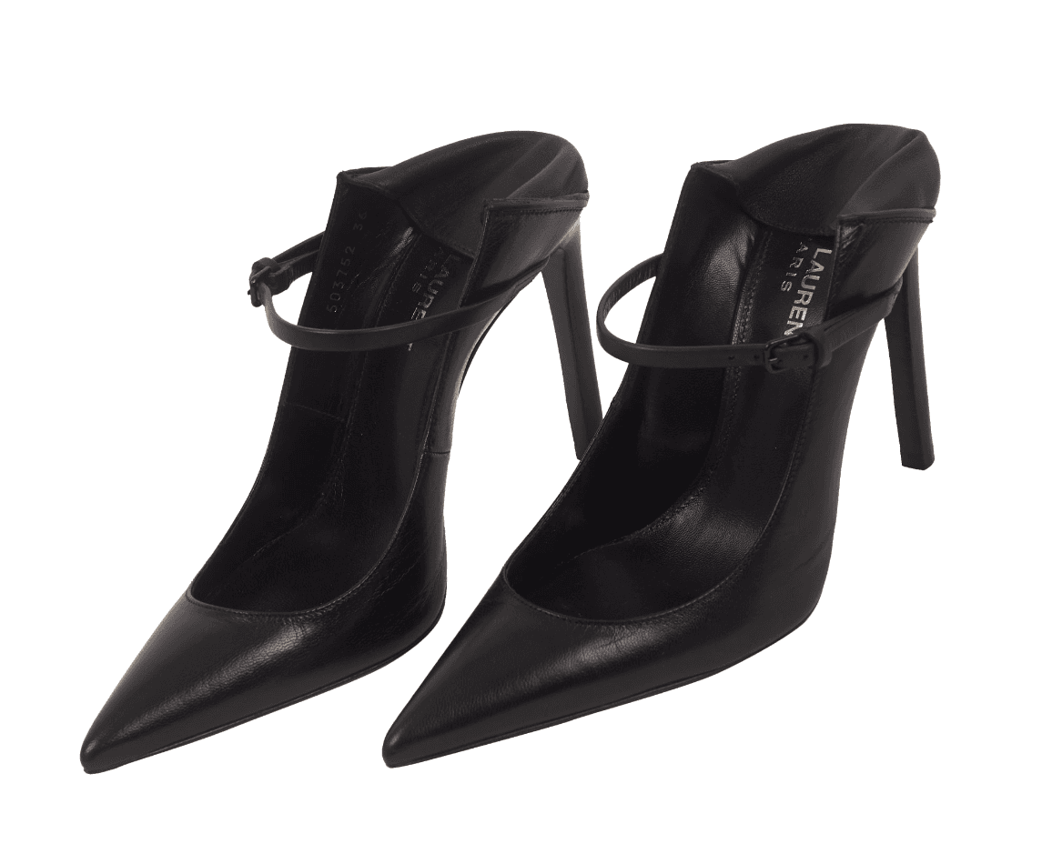 Saint Laurent Black Mule Pump