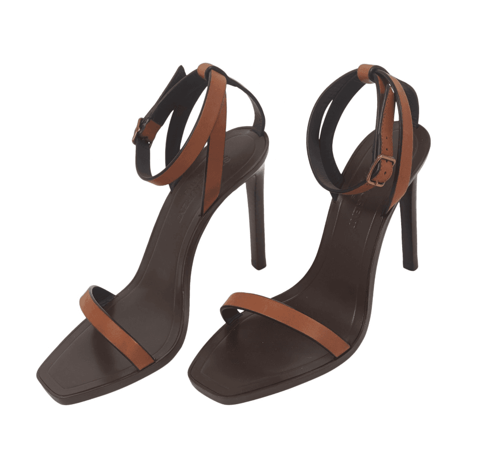 Saint Laurent Brown Strap Sandals