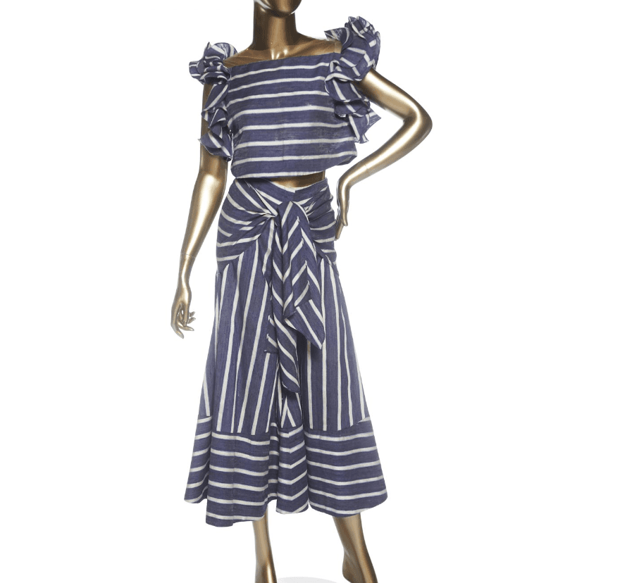 Johanna Ortiz Striped Linen Pant Set