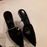 Magda Butrym Finland Satin Heels 38 8 Black — image 1