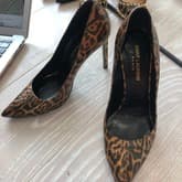 Saint Laurent Gold Leopard Pumps — image 1