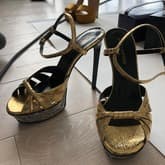 Saint Laurent Gold And Silver Platforms 9 — image 1