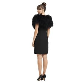 16 Arlington Yasmin Feather Trimmed Mini Dress — image 4