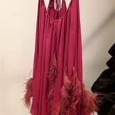 16 Arlington Ivy Feather Chiffon Dress — image 1