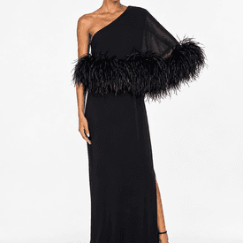 16 Arlington Adler Feather Cape Gown — image 4