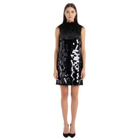 16arlington Feather Neck Sequin Paillette Dress — image 2