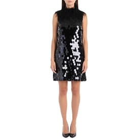 16arlington Feather Neck Sequin Paillette Dress — image 3