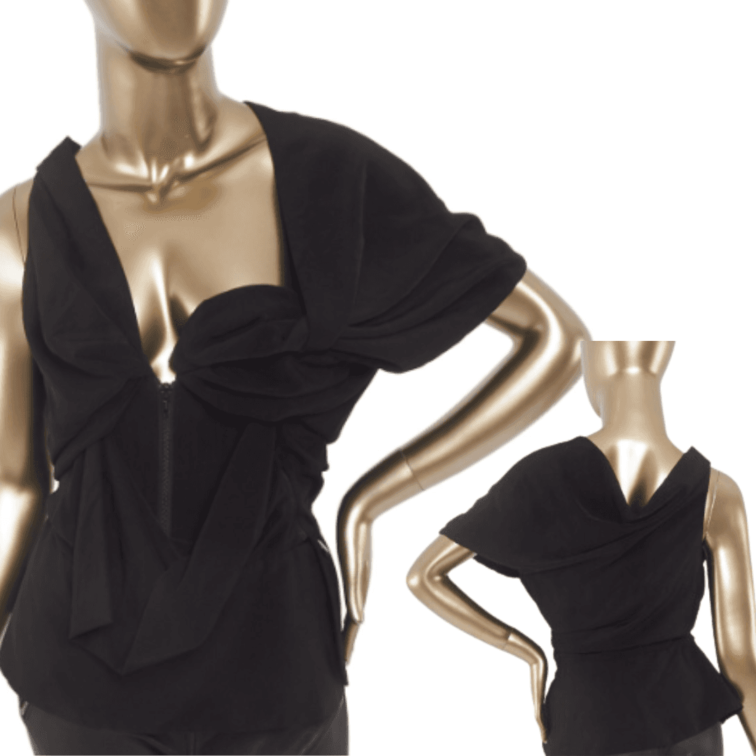 Vintage Vivienne Westwood Black Silk Top