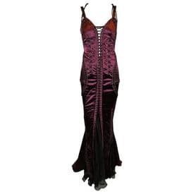 F/w 2003 Dolce & Gabbana Runway Burgundy Corset Gown Dress — image 1