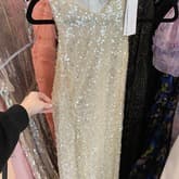 Galvan London White Sequin Embellished Gown — image 1